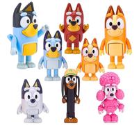 8 PC Wolfs Figure giocattoli giocattoli Playset Wolves Action Figurines Famiglia e amici Set di torte 2,5-3 pollici