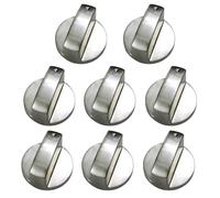 8. PCS. 6mm Metallo Argento Gas Fornello a gas Pentole Manopole Adattatore Adattatore Interruttore Forno Corsi di cottura Serratura di controllo della superficie di cottura Sostituzione delle parti