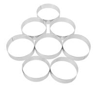 8 Pcs Anelli Per Torte Anello Di Crostata in Acciaio Inossidabile Forno