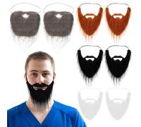 8 Pcs Barba Finta Per Uomo Accessorio Del Costume Decorazione La