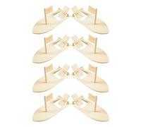 8 Pcs Barca Giocattolo Modellino Piccola Vela Artigianato Legno Non Finito