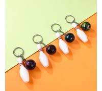 8 Pcs Bowling Portachiavi Simpatico Accessori Della Catena Chiave