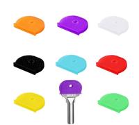 8 Pcs Chiave cap Set, Colorati Chiave cap, Flessibile Chiave Cover, Demi-cercle Chiave cap, per Facile Identificazione Chiave di Porta- 8 Colori