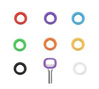 8 Pcs Chiave cap Set, Colorati Chiave cap, Flessibile Chiave Cover, Demi-cercle Chiave cap, per Facile Identificazione Chiave di Porta- 8 Colori