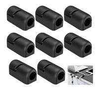 8 Pcs Clip per Cavi, Fermacavi Scrivania, Clips Fermacavi Autoadesivi, Organizer per Cavi, Fermacavi a Muro per Fissare Cavi USB Ricarica, Clip per Gestione Cavi Sulla Scrivania (Nero)