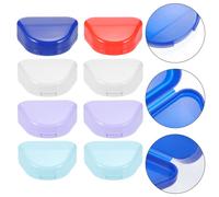 8 Pcs Contenitore Dentiera Comoda Custodia Per Protesi La Protezione Case