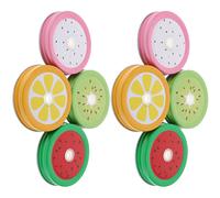 8 Pcs Coperchio Della Tazza Di Lattina Paglia Barattoli Prova Perdite