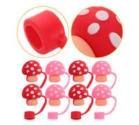 8 Pcs Copertura Cannuccia Copricannuccia Graziosi Toppers in Paglia