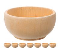 8 Pcs Cose in Miniatura Contenitore Per Legna Ciotola Di Legno Piccole Ciotole
