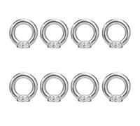 8 PCS Dado a Occhiello per Sollevamento Vite Ad Anello in Acciaio Inossidabile 304 per Sollevamento Fissaggio,Golfari Resistenti Con Filettatura Metrica,Viti M5 Con Foro