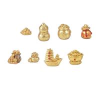 8 Pcs Decorazione Di Capodanno Ornamento Creativo Prosperity Figurine