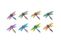 8 Pcs Decorazione Libellula Figurina Di Dragonfli Metallo Scultura