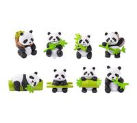 8 Pcs Decorazioni Per Torte Panda Figure Di Decorazione Del Carina
