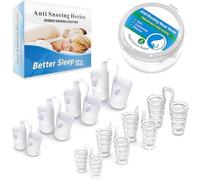 8 pcs Dilatatore Nasale Antirussamento, Clip per Naso Anti Russamento Clip per Naso, Silicone anti russare,soluzione confortevole e professionale per russare Anti Russare