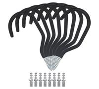 8 Pcs Gancio Porta Bici Da Muro Supporto Per Biciclette Portabiciclette