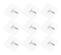 8 Pcs Gancio Trasparente Adesivo Attaccaglie Adesive Parete Trasparenti
