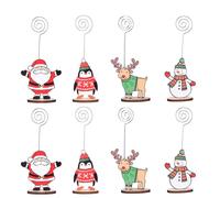 8 Pcs Graffette Natalizie Supporto Per Clip Appunti Fotografiche