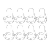 8 Pcs Gruccia Multipla Organizzatore Di Stoccaggio Nell'armadio Salvaspazio