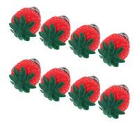 8 Pcs Lavoretti Con Le Fragole Frutta Finta Realistica Di