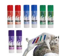 8 Pcs Livestock Marking Crayons | High Visibility Marker Pens | Twist Caps