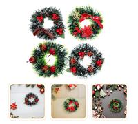 8 Pcs Mini Ghirlande Natalizie Artificiali Accessori Per Case Delle Bambole