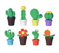 8 pcs Mini Gomme da Cancellare, Forma di Pianta Succulenta, Gomme Divertenti Assemblabili, Gomma Creative Simpatici da Bambini per Regali per Studenti, Premi per Compiti, Bomboniere per Feste