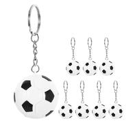 8 Pcs Mini Portachiavi Pallone Calcio Ciondolo Per La Borsa Pendente Della