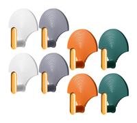 8 Pcs Organizzatore Per Il Bagno Ganci Adesivi Esterno Appendere Al Muro