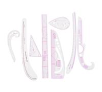 8 Pcs Pattern Sewing Rulers: Styling Sewing French Curve Ruler Set - Dress Makers Tailor Tools for Fashion Design and Guides