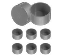 8 Pcs per PVC Pipe End Cap Fitting, 63mm/2.5\" ID per Grey Furniture Grade