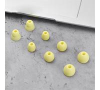 8 PCS Punta dell'orecchio del silicone per beats Flex/Beats X/Beats Pro Cuffia tappo orecchio cuscinetti auricolari sostituzione morbido orecchio Plug Auricolari accessori (giallo)