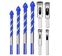 8 PCS Punte Da Trapano Professionali per Gres Porcellanato in Ceramica; Calcestr