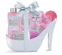 8 PCS Set Regalo Bagno e Corpo per Donna, Fiore di ciliegio Regali Spa di Lusso per Donna con Bagnoschiuma, Gel Doccia e Altro per Fidanzata, Amica, Mamma, Natale, Anniversario, Compleanno