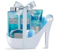 8 PCS Set Regalo Bagno e Corpo per Donna, Oceano Regali Spa di Lusso per Donna con Bagnoschiuma, Gel Doccia e Altro per Fidanzata, Amica, Mamma, Natale, Anniversario, Compleanno