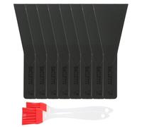 8 PCS Spatole Padelle, Spatole con Spazzola in Silicone, Paletta per Formaggio, Raschietto per Griglie, Accessori per Fonduta e Padelle Antiaderenti, Facili da Usare e Pulire
