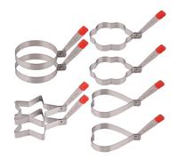 8 Pcs Stampo Per Pancake Fritto Anelli Uova Friggere Rotondo Frittelle