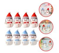 8 Pcs Statuina Del Pupazzo Di Neve Statua Piccole Figurine Pupazzi