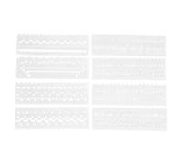 8 PCS Stencil Per Pittura Normografo Lettere Alfabeti Modelli Di Disegno