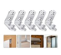 8 Pcs Supporto Per Mensola Angolare Staffe Angolari Mobili Connettore Di