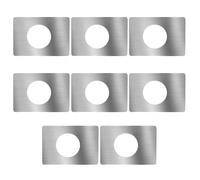 8 Pcs Targa Porta Piastra Di Rinforzo Serratura Riscontro Della Maniglia