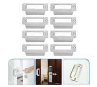 8 Pcs Targa Porta Targhetta Piastra Di Rinforzo Serratura Riscontro Della