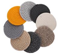 8 Pcs Tovagliette Americane Cotone Tappeto Di Sottobicchieri Caffè