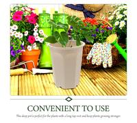 8 Pcs Vaso Plastica Vivaio Vasetti Piantine Nursery Pot Da Fiori Succulento