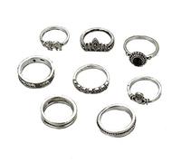 8 Pcs Vintage Retro Bohemian Stacking Rings Finger Knuckle Ring Set For Women s Sturdy And Practical Professional process