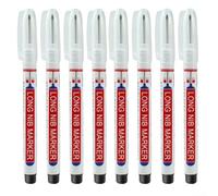 8 pennarelli a punta lunga per lavori di precisione fai da te e progetti artigianali (8 x nero)