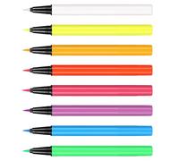 8 pennarelli luminosi per trucco, formule impermeabili, resistenti al sudore, resistenti alle sbavature, per trucco artistico e costume si illuminano sotto la luce nera