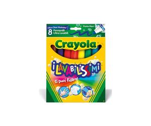 8 Pennarelli maxi punta i Lavabilissimi Crayola