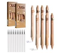 8 Penne Cancellabili con 10 ricariche,5 Stili Opzionali,0.5mm, Penna a Sfera Cancellabile, Asciugatura Ultra Rapida, per Studenti, Impiegati ecc (orsetto)