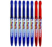 8 PENNE CANCELLABILI MAGIKA - PUNTA 0,7 MM COLORE BLU E ROSSO DOPPIA GOMMA SPIL