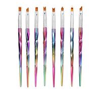 8 pennelli per nail art in stile francese, set di penne per manicure per la pittura a petali, strumento professionale per la decorazione delle unghie con 8 diverse punte per un ele